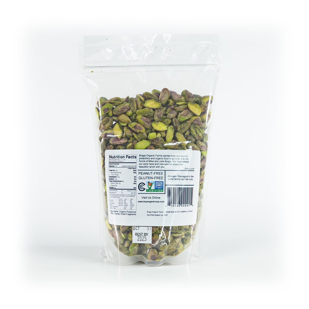 Organic Pistachios &gt; Kernels